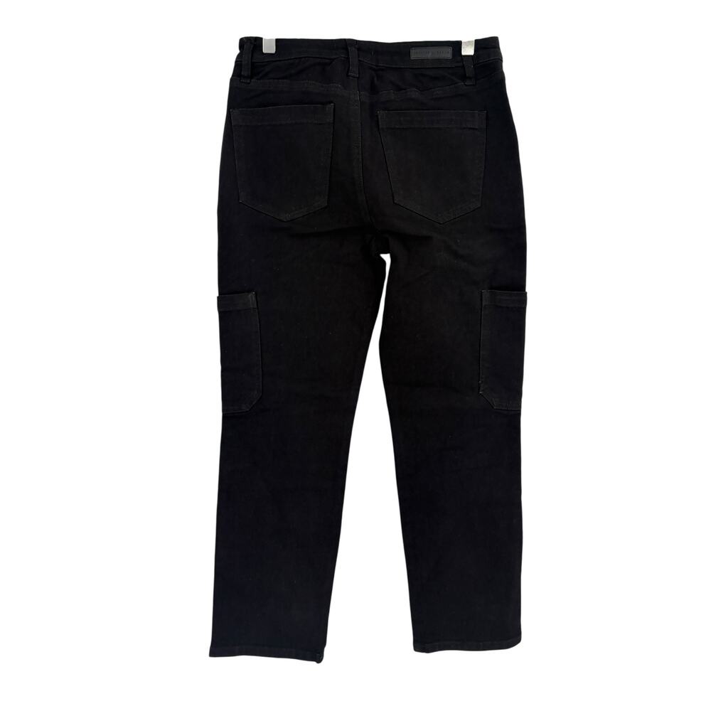 SANCTUARY Jeans Size 33 Side Pockets Black Straight Leg Denim Pants Pant - Picture 5 of 6